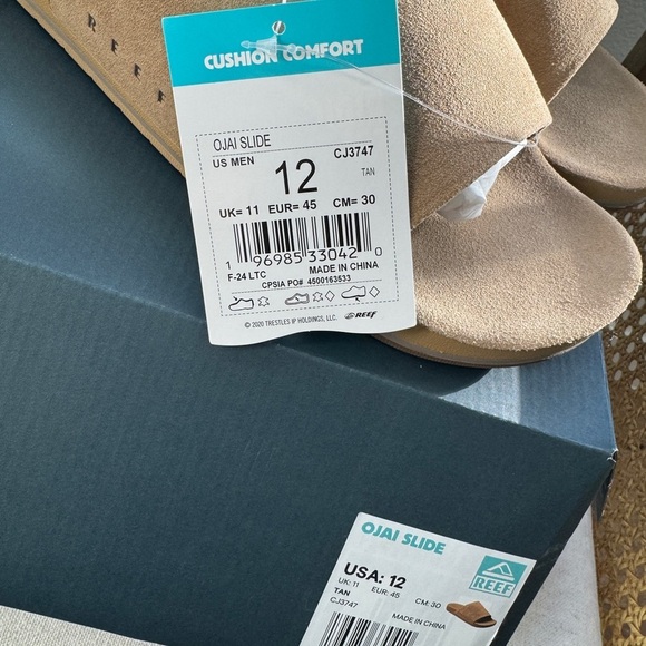 Reef Ojai Slide Sandals in Tan- Men - Picture 4 of 5